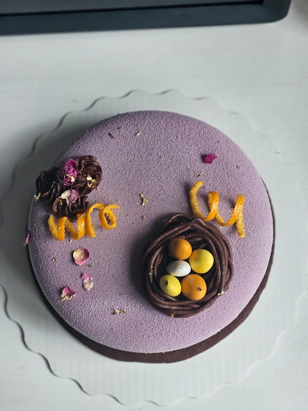 Easter mousse cake